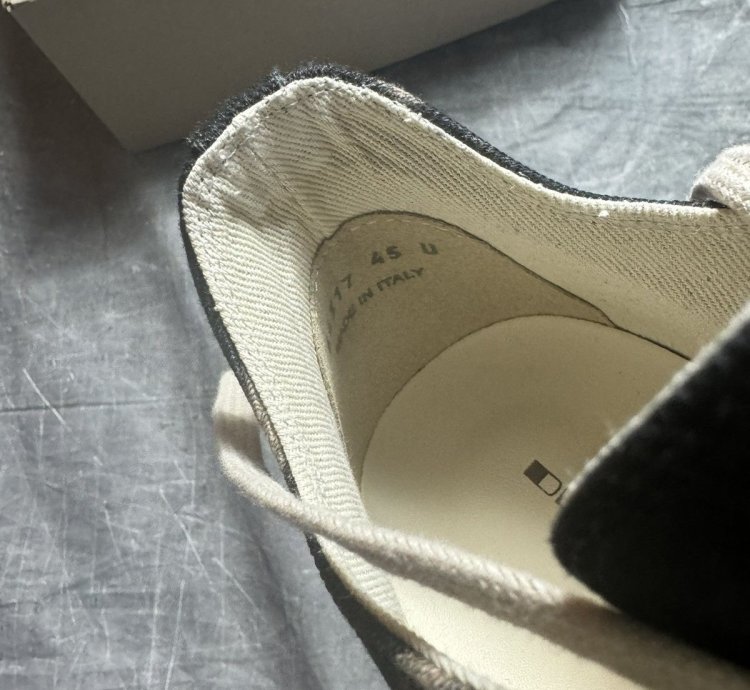 Rick Owens Drkshdw Sun Faded Black Terra Milk Low Sneaks