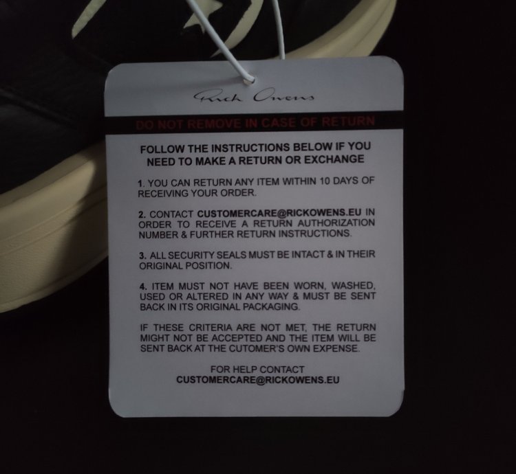 Rick Owens DRKSHDW TURBOWPN