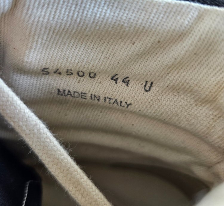 Rick Owens DRKSHDW Vintage Black Sneakers New Size 44