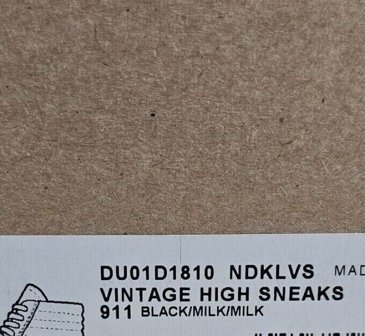 Rick Owens DRKSHDW Vintage Black Sneakers New Size 45