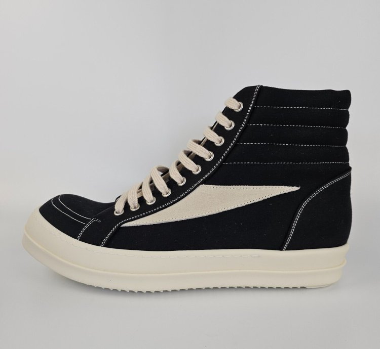 Rick Owens DRKSHDW Vintage Black Sneakers New Size 45