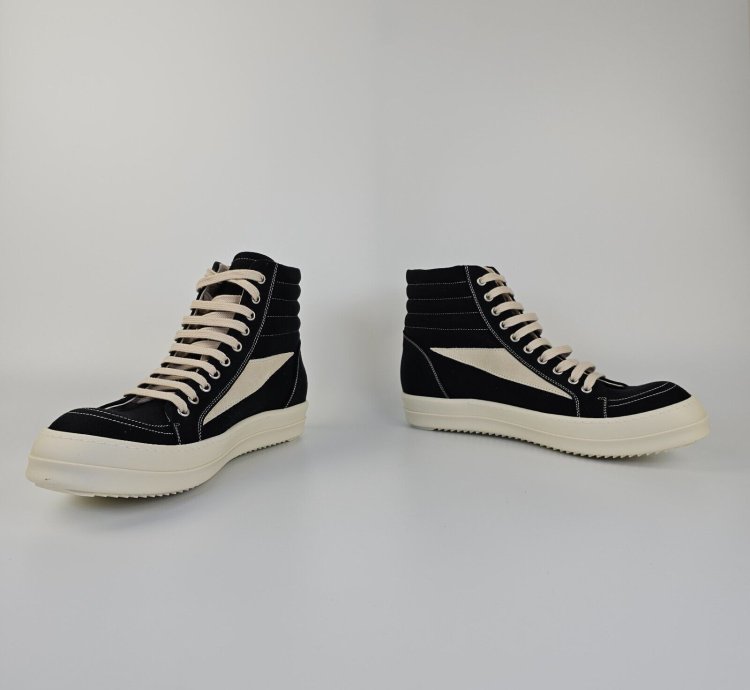 Rick Owens DRKSHDW Vintage Black Sneakers New Size 45