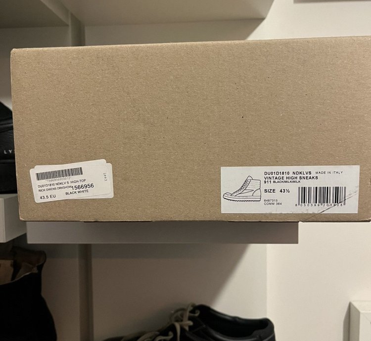 RICK OWENS DRKSHDW VINTAGE HIGH SNEAKERS