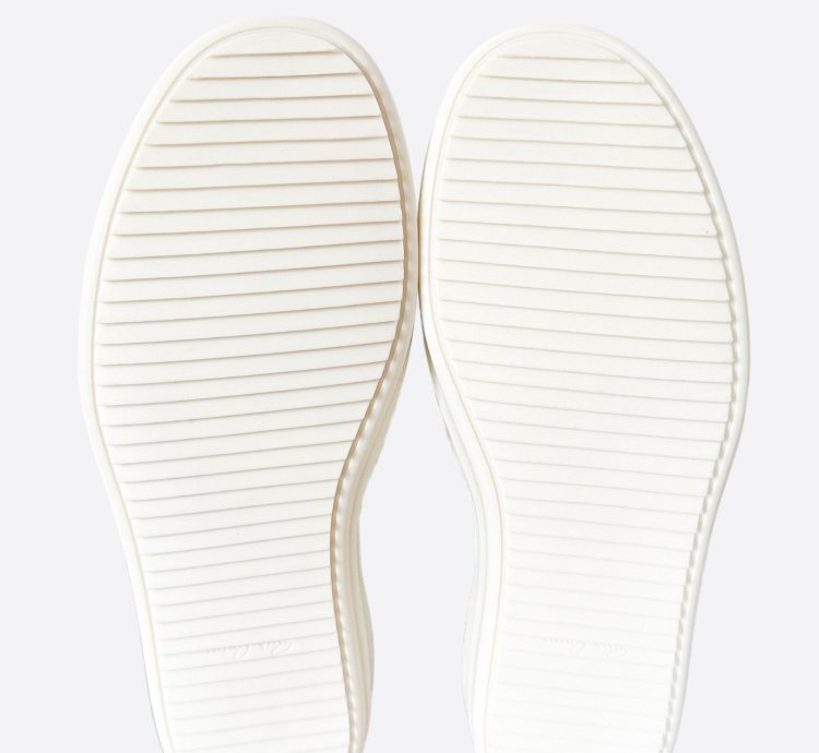Rick Owens Dust White Suede Geobaskets
