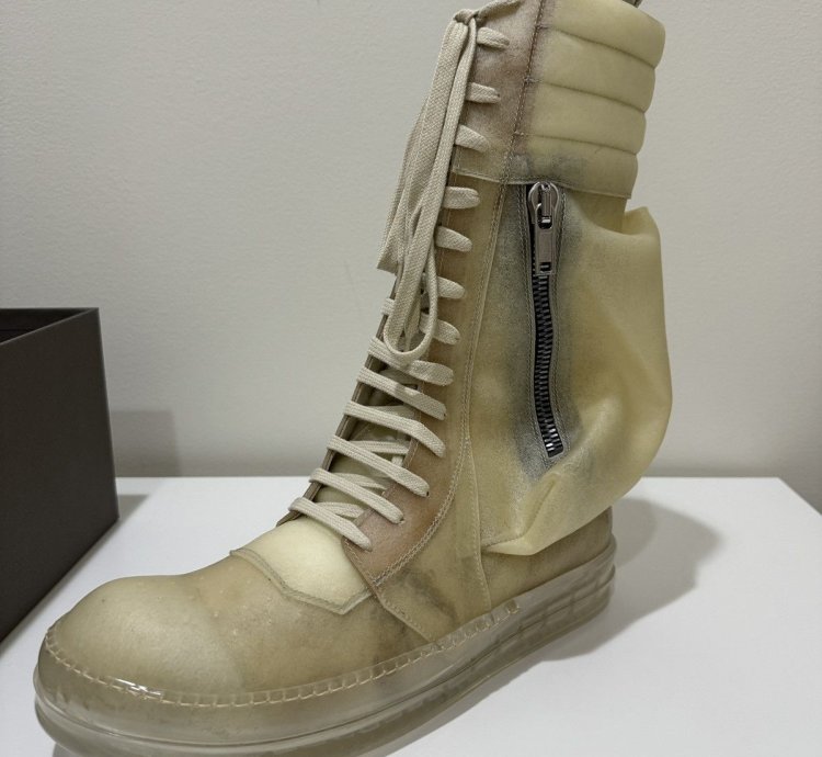 Rick Owens Edfu Cargobasket Translucent Apparition Leather