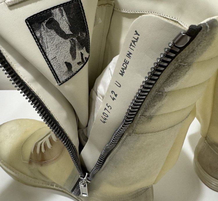 Rick Owens Edfu Cargobasket Translucent Apparition Leather