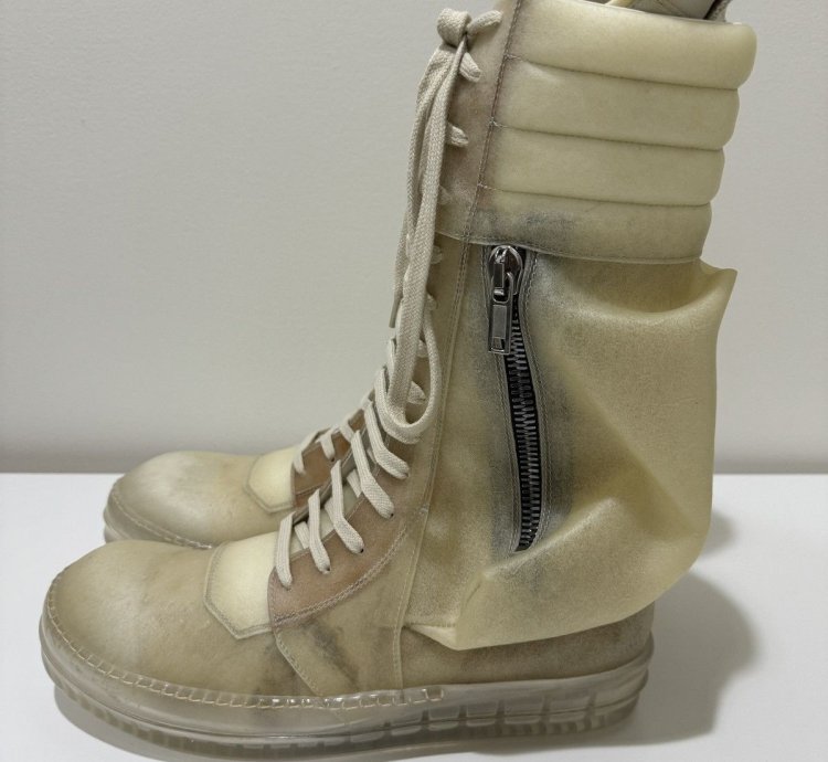 Rick Owens Edfu Cargobasket Translucent Apparition Leather