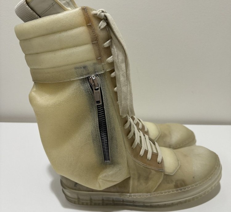 Rick Owens Edfu Cargobasket Translucent Apparition Leather