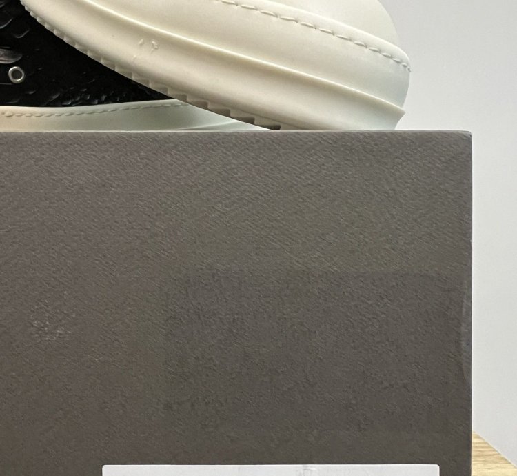 RICK OWENS EDFU PYTHON LEATHER BLACK MILK RAMONES LOW