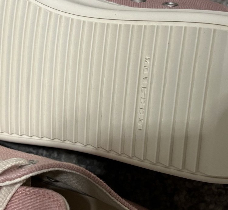 Rick Owens Faded Pink DRKSHDW Low Top Sneakers