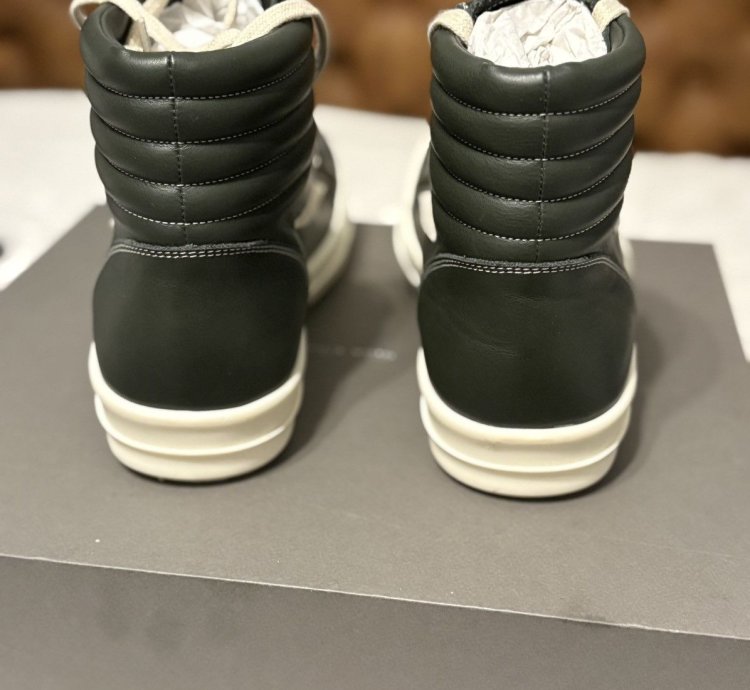 Rick Owens forest green vintage sneakers