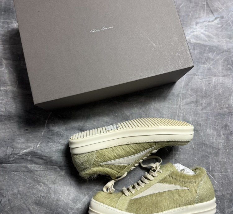 Rick Owens Fur Acid Milk Vintage Sneaks