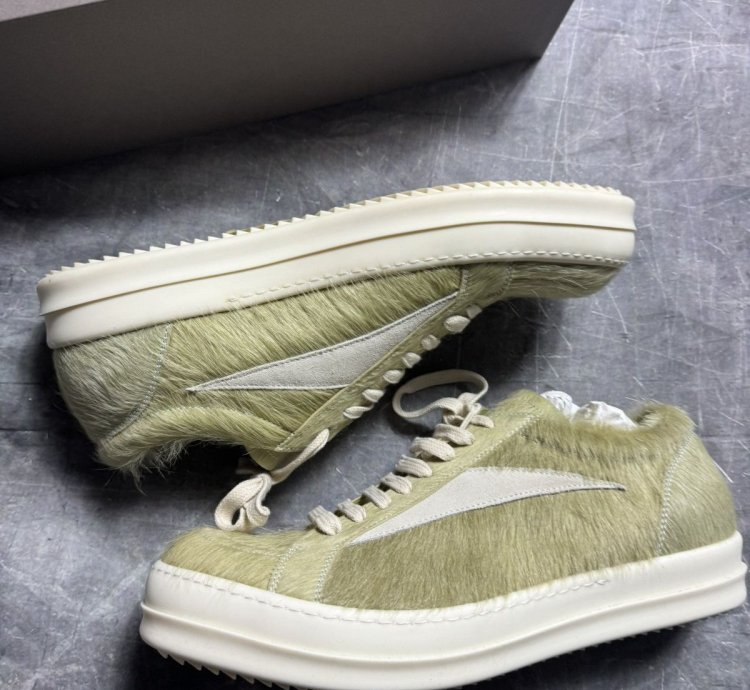 Rick Owens Fur Acid Milk Vintage Sneaks