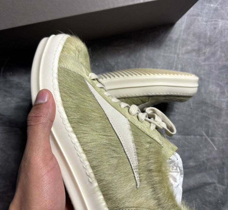 Rick Owens Fur Acid Milk Vintage Sneaks