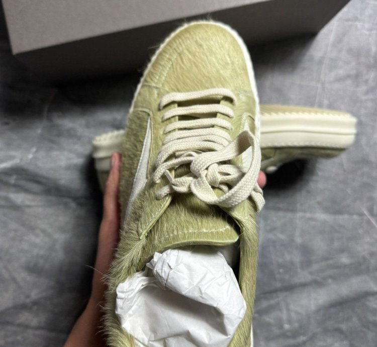 Rick Owens Fur Acid Milk Vintage Sneaks
