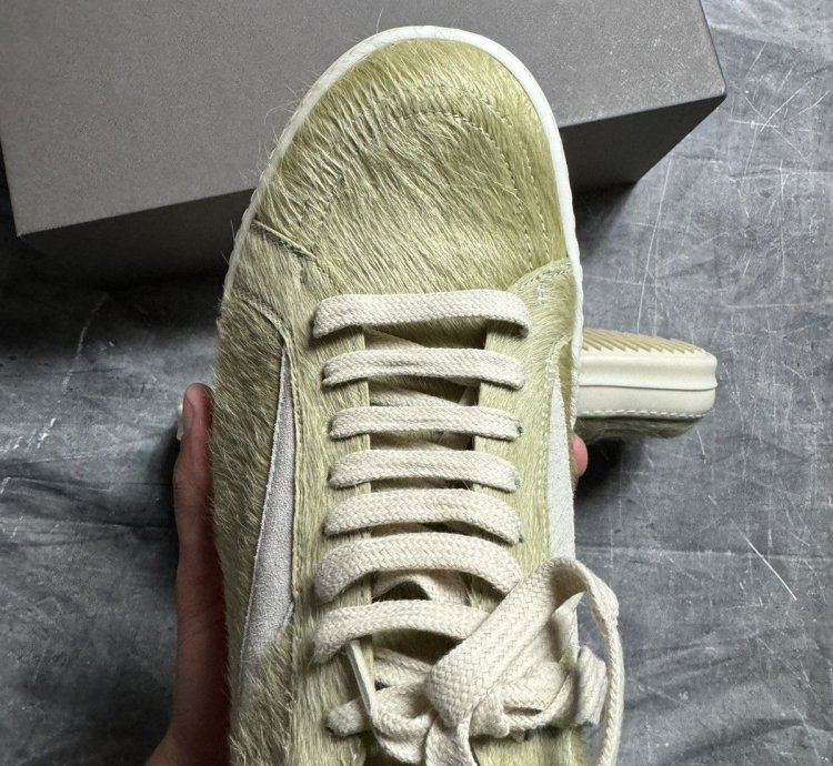 Rick Owens Fur Acid Milk Vintage Sneaks