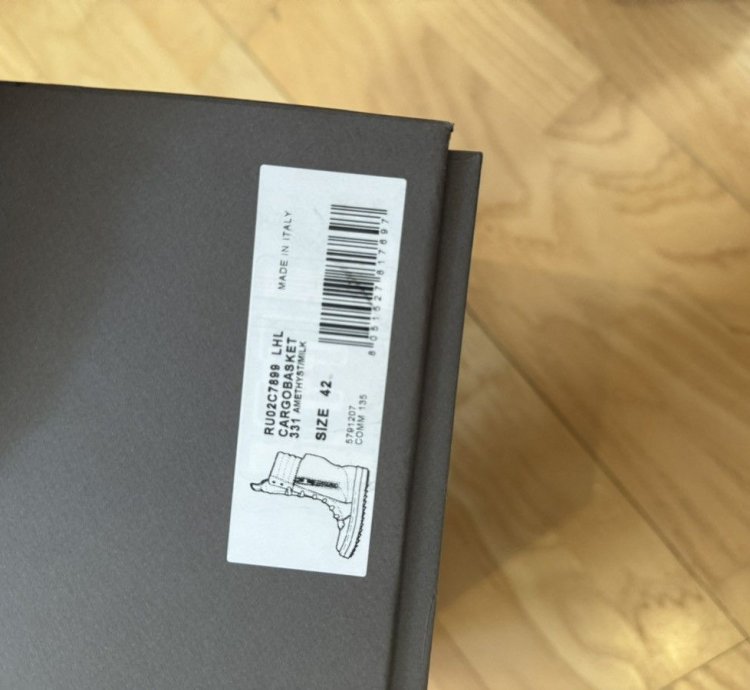 Rick Owens Fur Cargobasket Amethyst