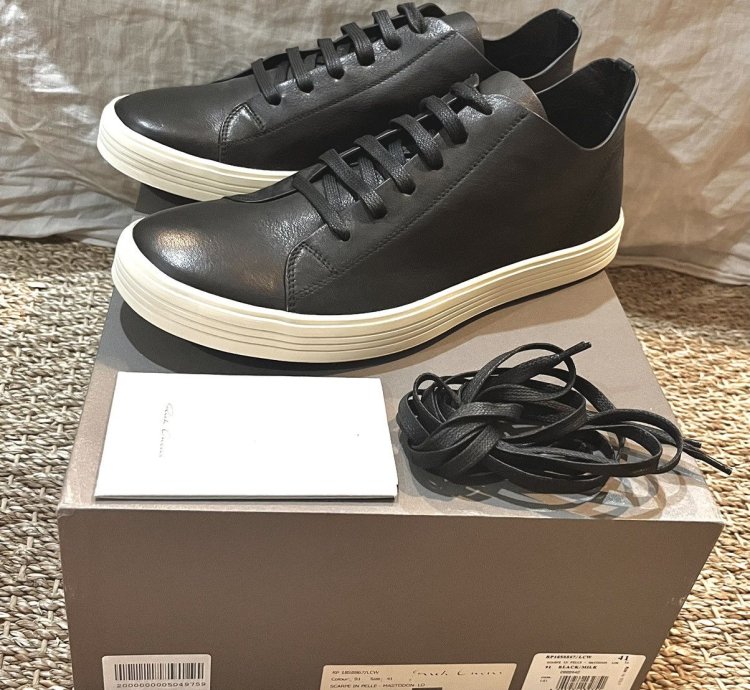 Rick Owens FW16 Mastodon LCW Leather Runway Sneaker