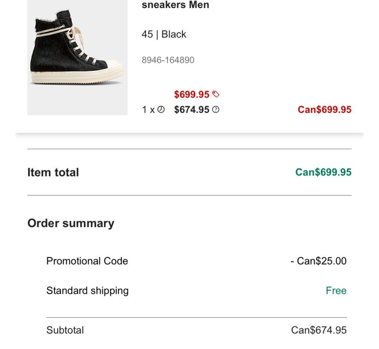 Rick Owens FW22 Pony Hair Ramones Sneaker