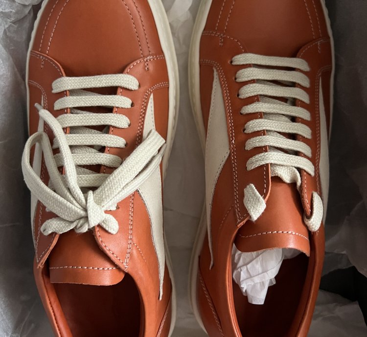 Rick Owens FW22 Strobe Orange Vintage Sneakers Vans