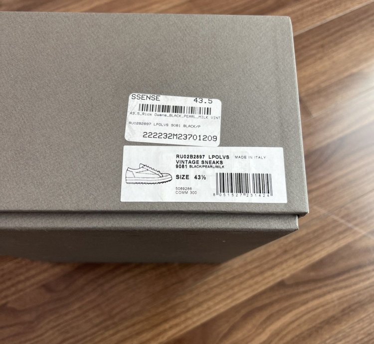 Rick Owens FW22 Strobe Vans