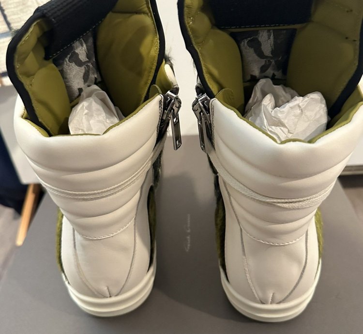 Rick Owens FW23 Grinch Hair Geobaskets Size 40