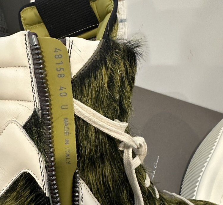 Rick Owens FW23 Grinch Hair Geobaskets Size 40