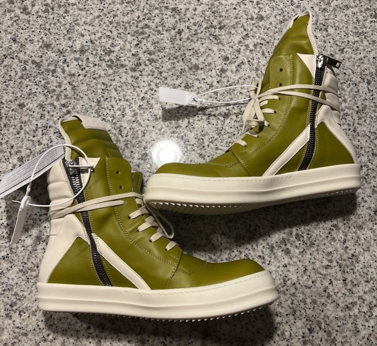 Rick Owens Geobasket Acid Milk Milk