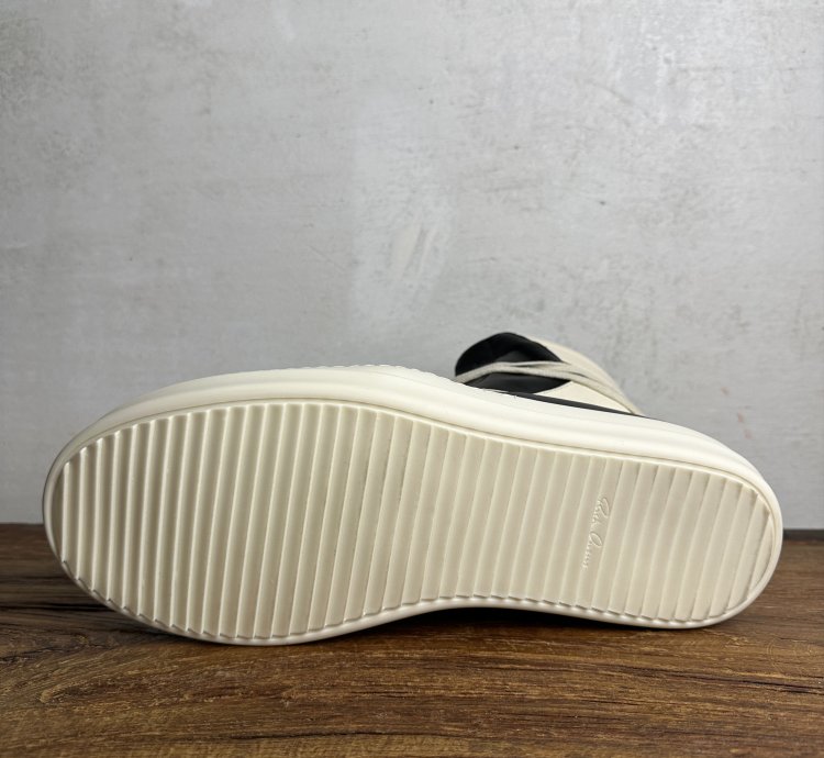 Rick Owens Geobasket Black Milk