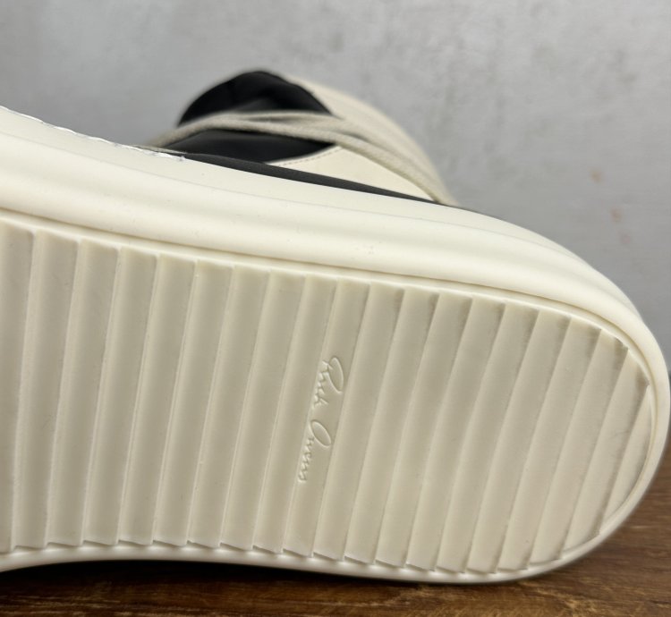 Rick Owens Geobasket Black Milk