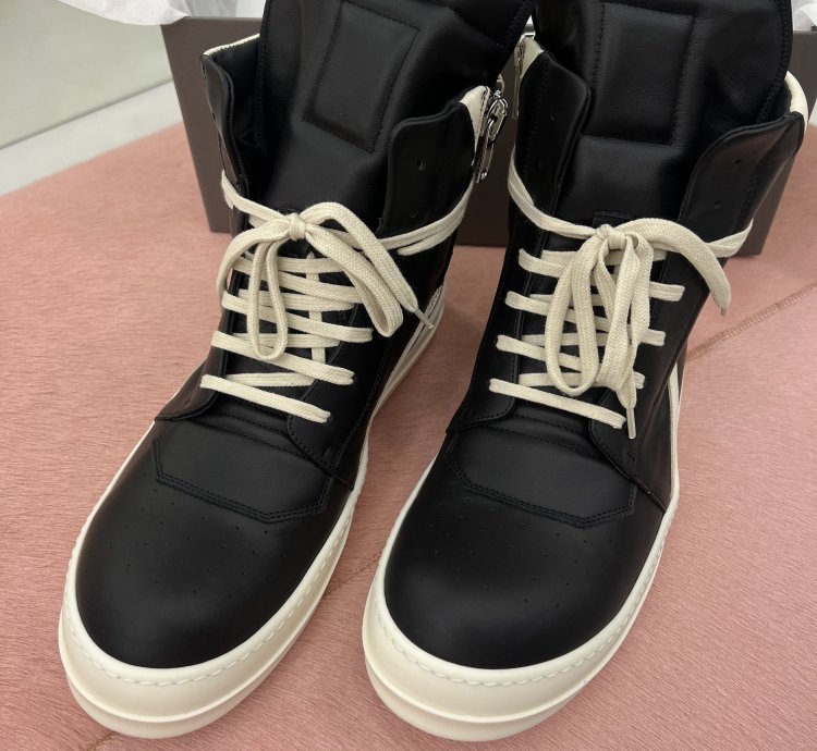 Rick Owens Geobasket Black Milk