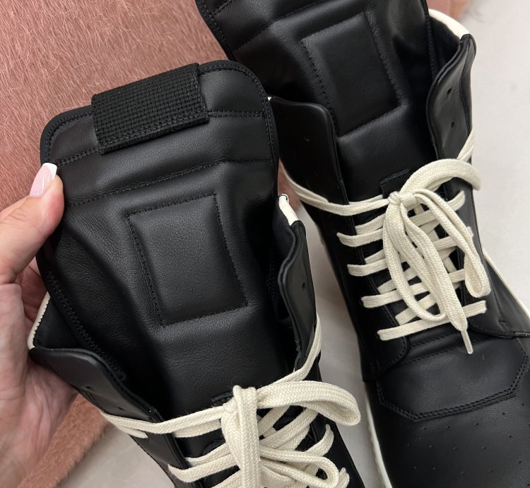 Rick Owens Geobasket Black Milk
