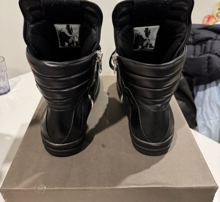 Rick Owens Geobasket Blistered Leather