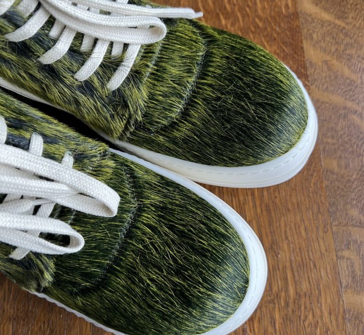 Rick Owens Geobasket Grinch Pony Hair - Size 41