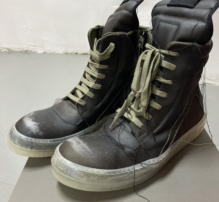 Rick Owens Geobasket High Top Sneakers SS19 - Blujay