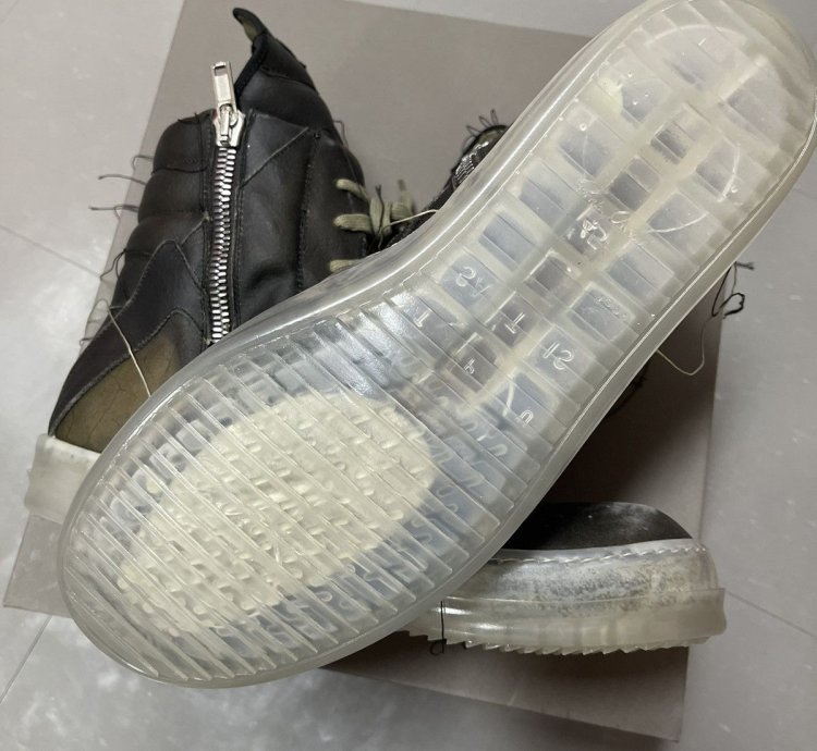 Rick Owens Geobasket High Top Sneakers SS19 - Blujay