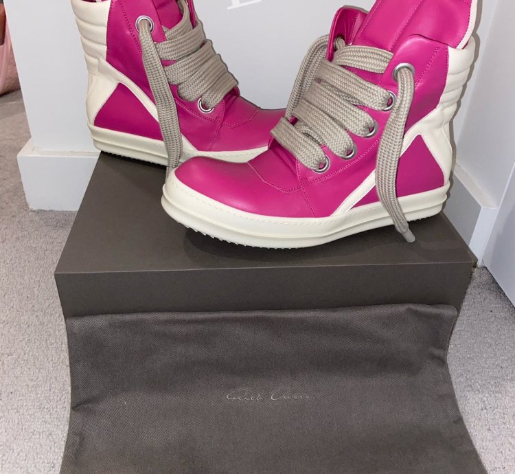 Rick Owens Geobasket Hot Pink Size 43