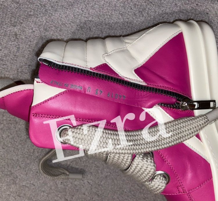 Rick Owens Geobasket Hot Pink Size 43