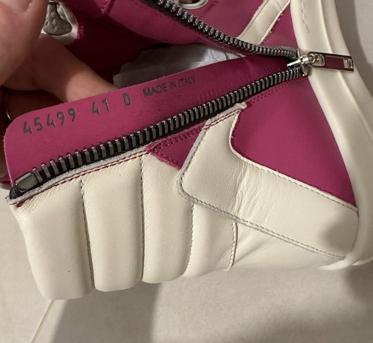 Rick Owens Geobasket in Hot Pink Milk size 41