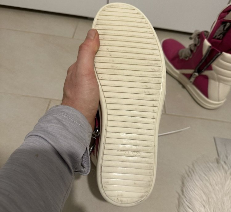 Rick Owens Geobasket in Hot Pink Milk size 41