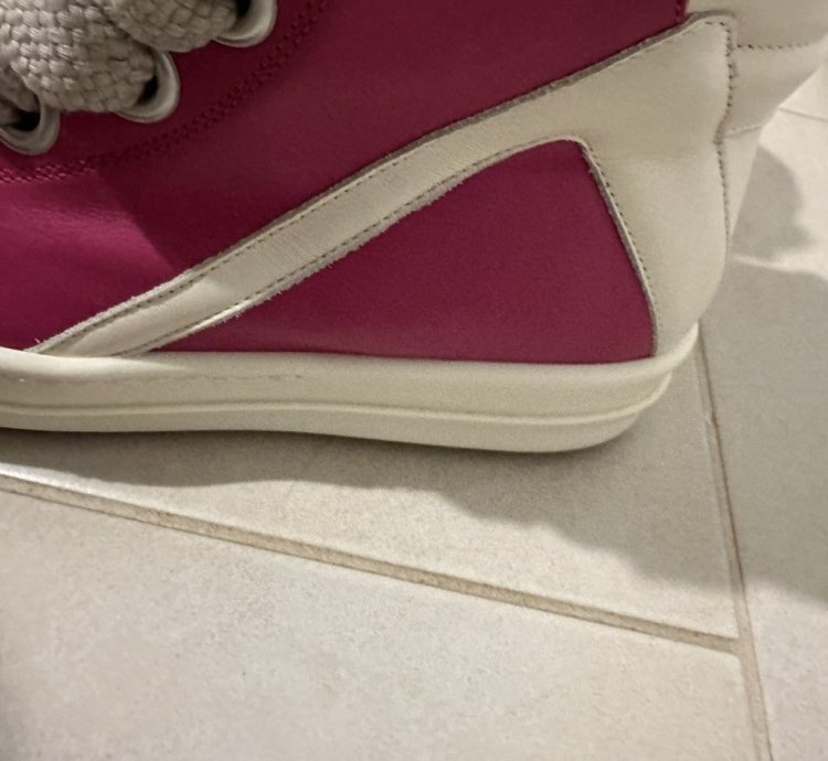 Rick Owens Geobasket in Hot Pink Milk size 41