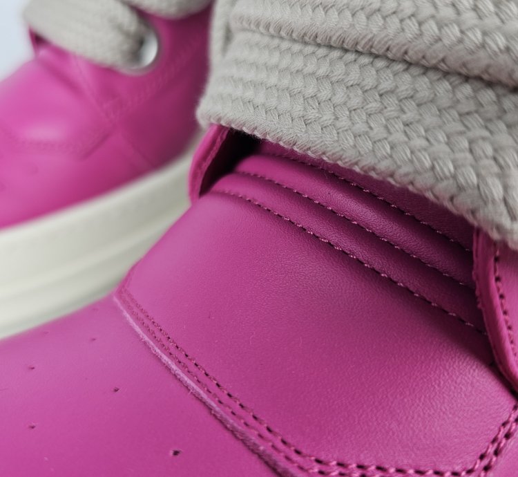 Rick Owens Geobasket Jumbo Laces Hot Pink Sneakers New 42