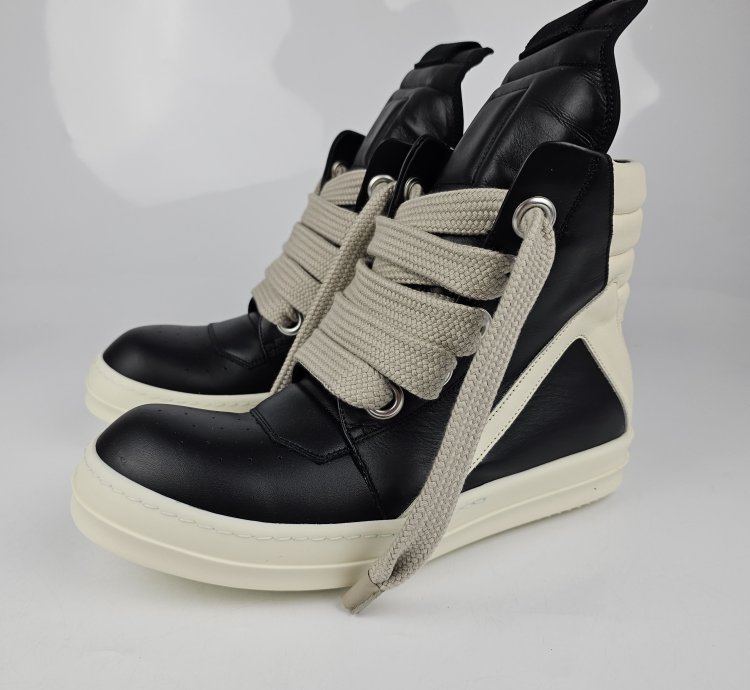 Rick Owens Geobasket Jumbo Laces Sneakers New 40