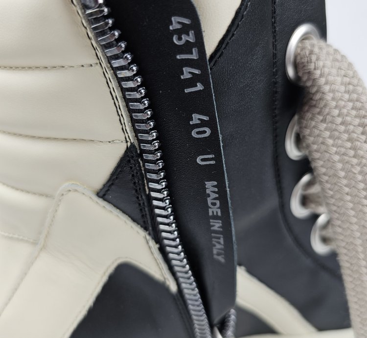 Rick Owens Geobasket Jumbo Laces Sneakers New 40