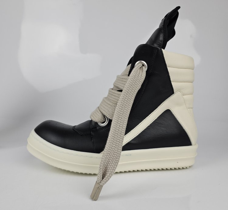 Rick Owens Geobasket Jumbo Laces Sneakers New 40