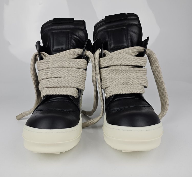 Rick Owens Geobasket Jumbo Laces Sneakers New 40