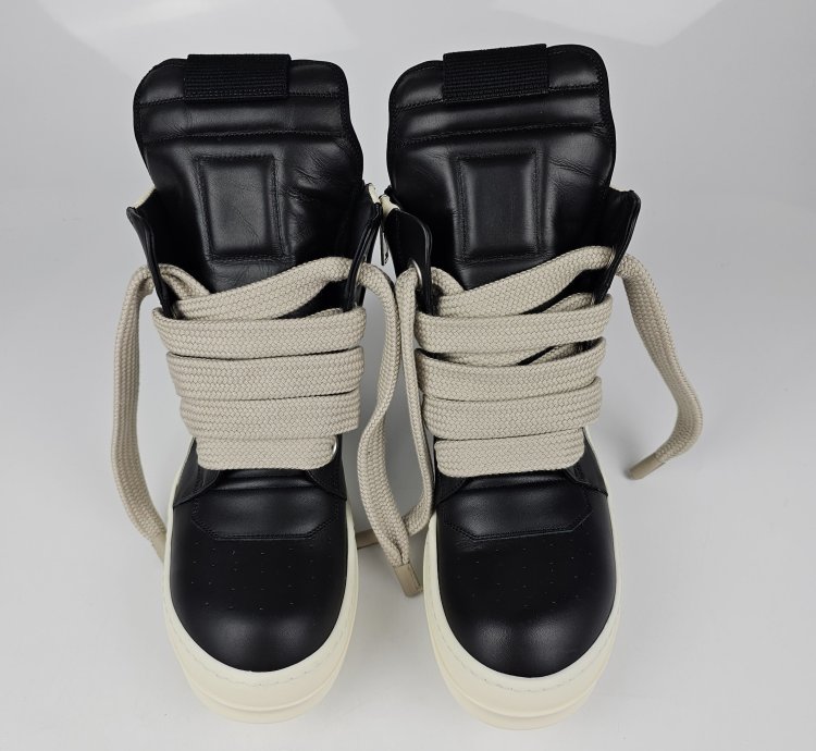 Rick Owens Geobasket Jumbo Laces Sneakers New 40