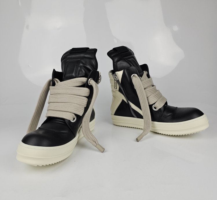 Rick Owens Geobasket Jumbo Laces Sneakers New 40