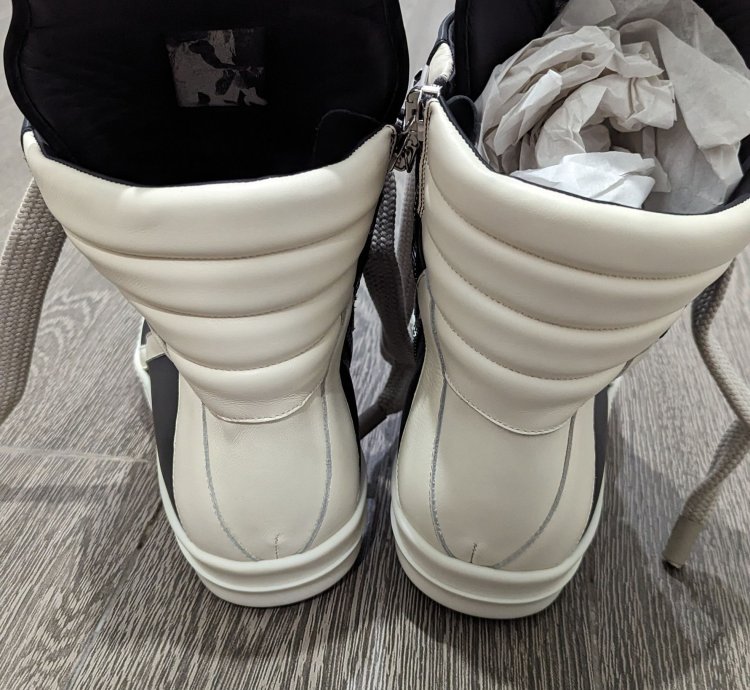 Rick Owens Geobasket Jumbo Laces Sneakers New 46