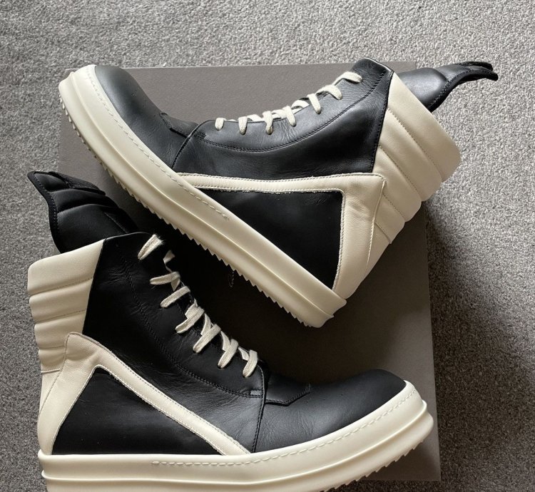 Rick Owens Geobasket LPO black milk UK10 EU44 US11 Brand New
